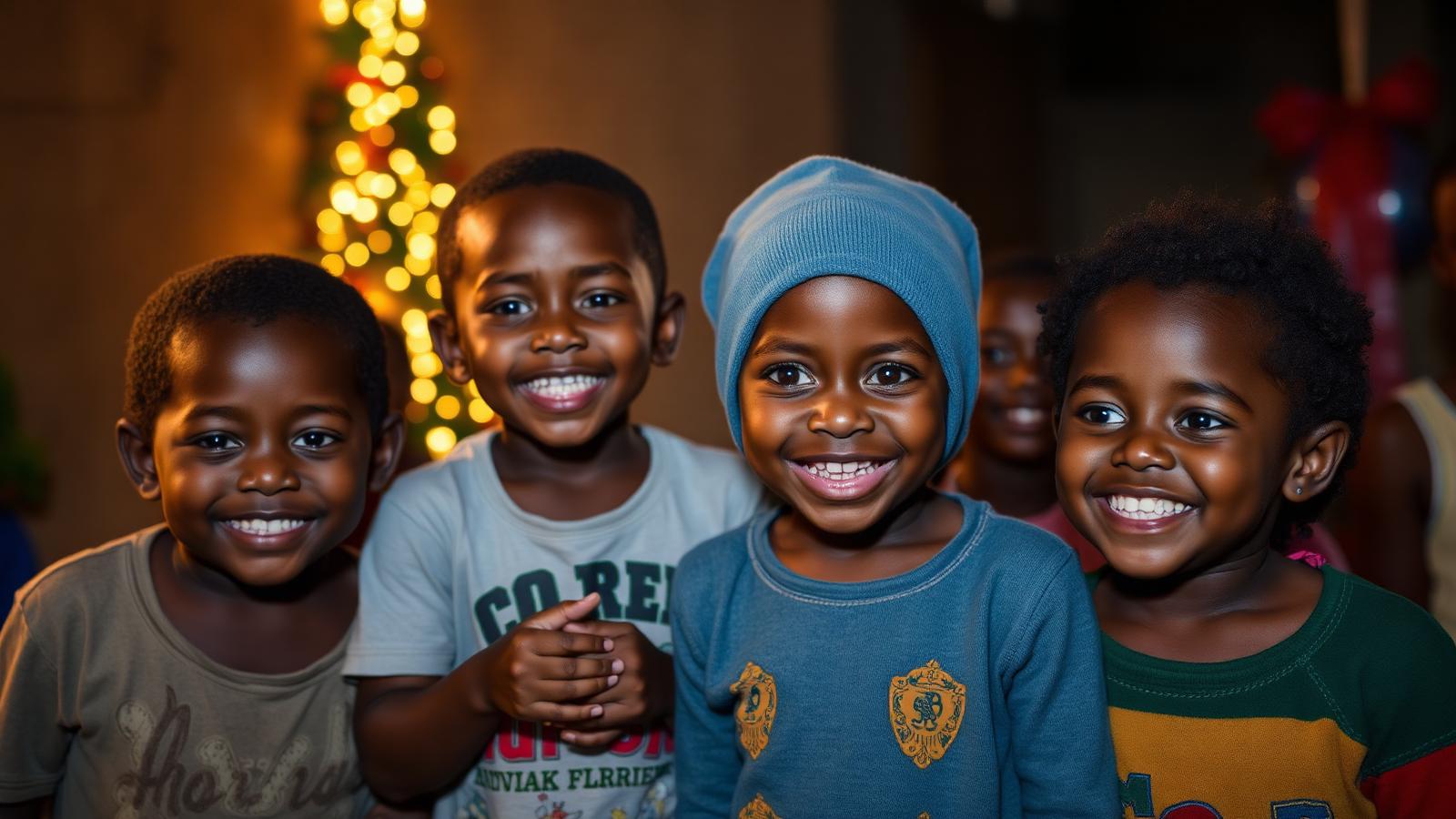 Children of Haiti celebrating during the holiday season