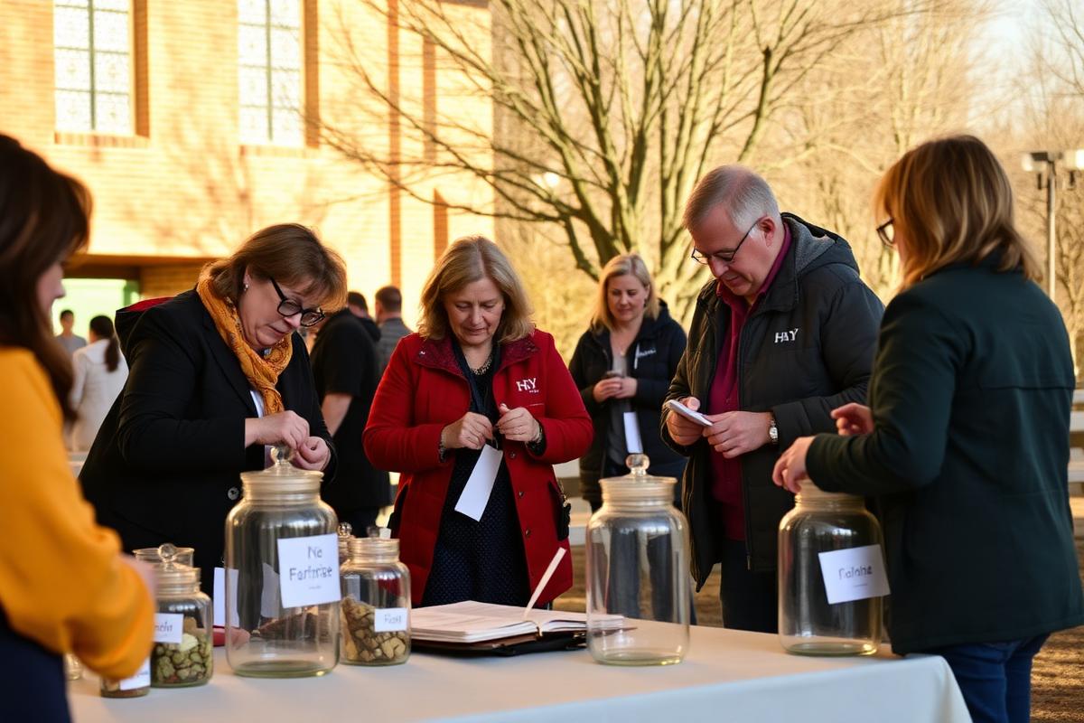 Community fundraising campaign volunteers