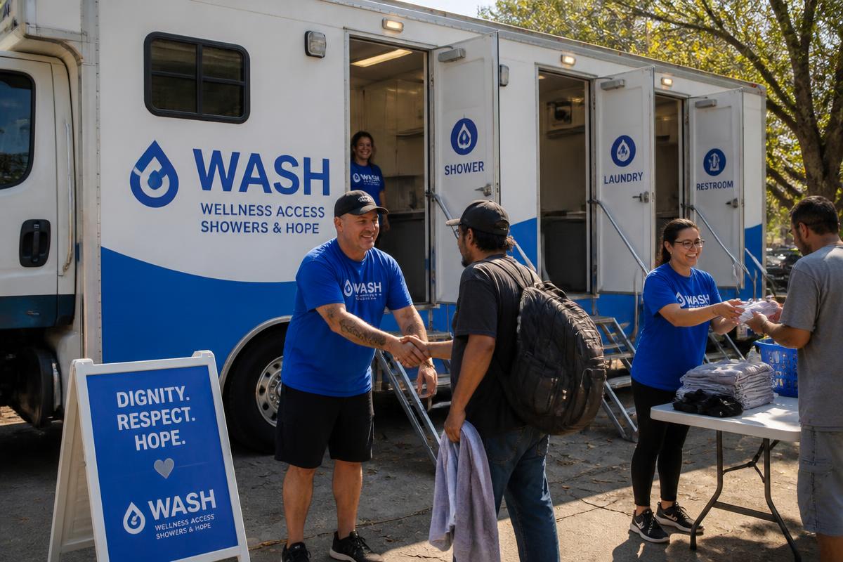 Mobile WASH and wellness outreach in Florida